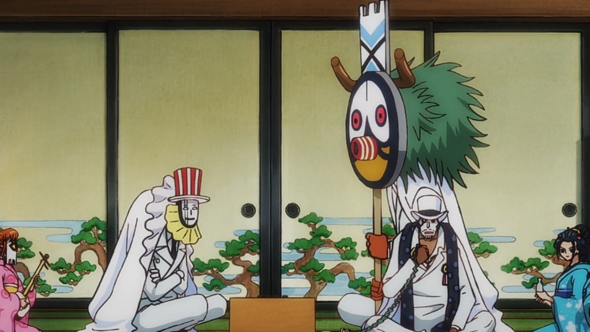 The CP0 members as seen in One Piece episode 1053 (Image via Toei Animation)